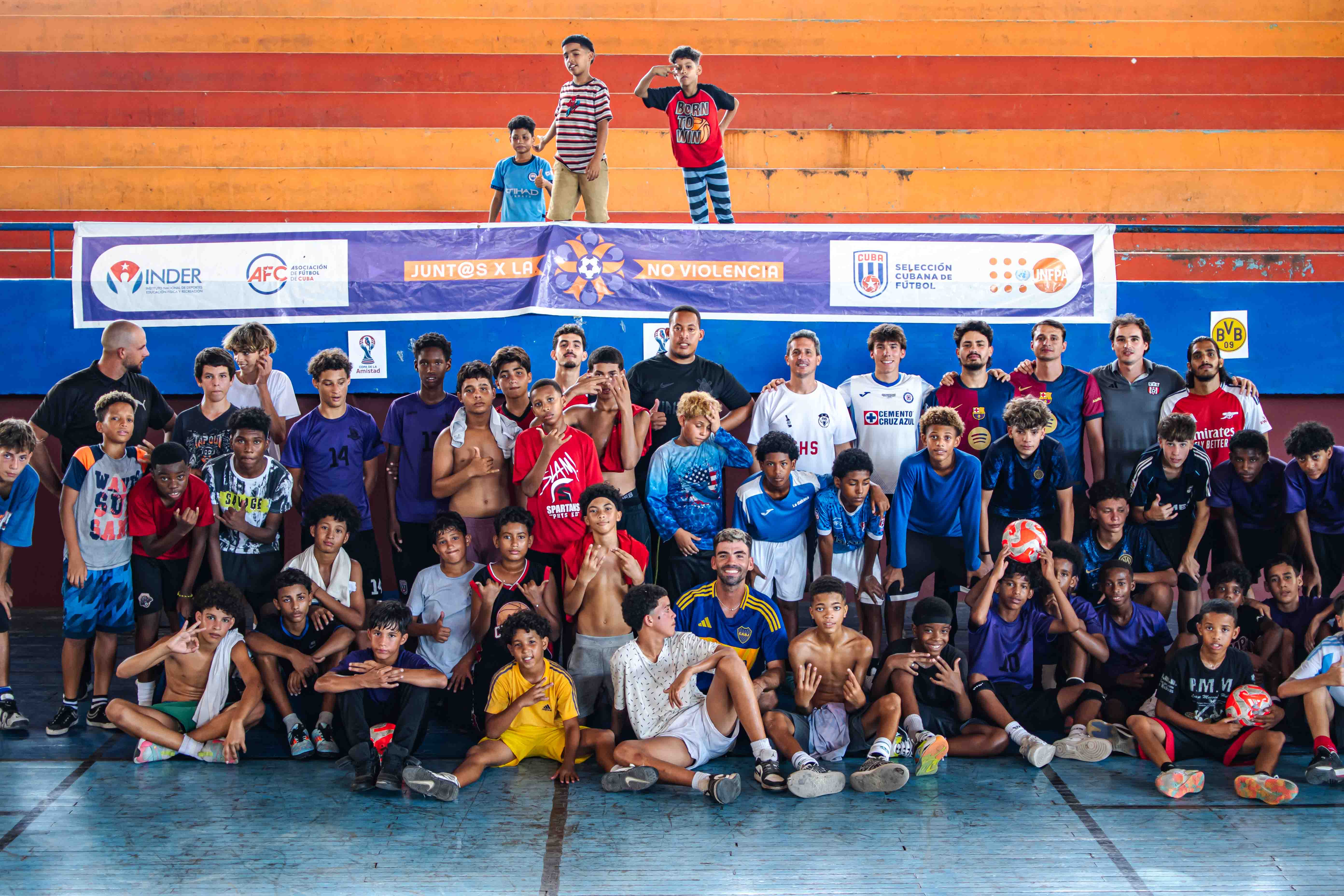 Aidan Pond coaching soccer